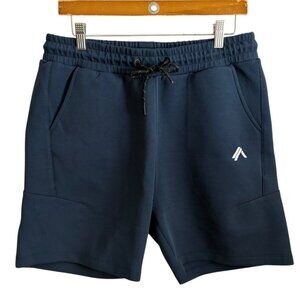 Alphalete Mens ELMTS Athletic Sweat Shorts Blue L Athleisure Gym Training